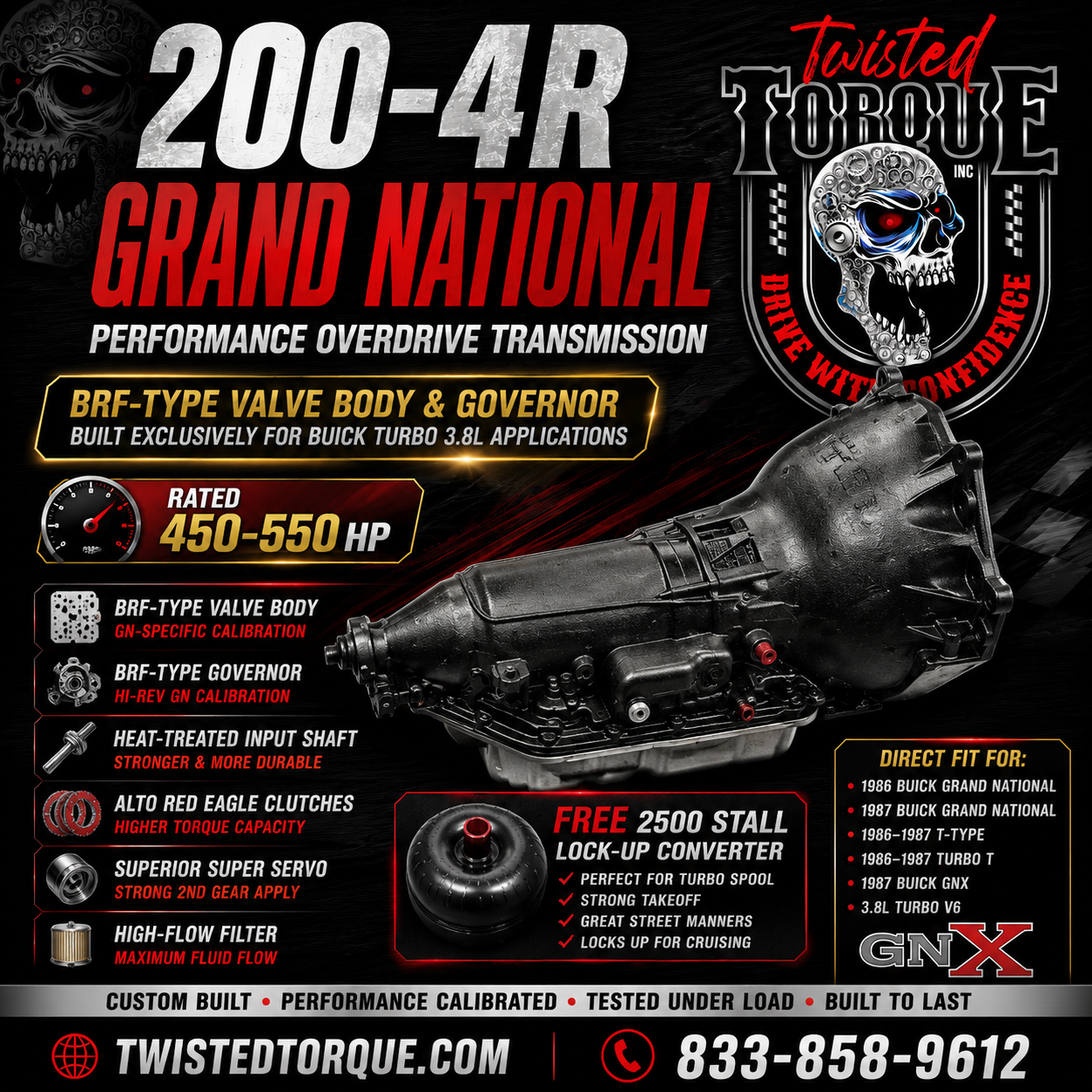 Buick Grand National 200-4R Performance Transmission (1986–1987)